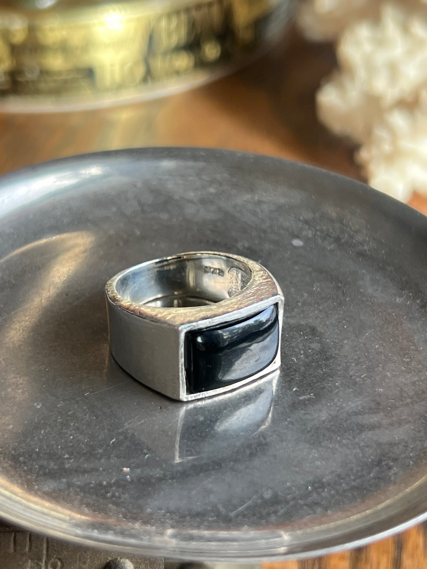 Black Onyx & Sterling Silver Ring