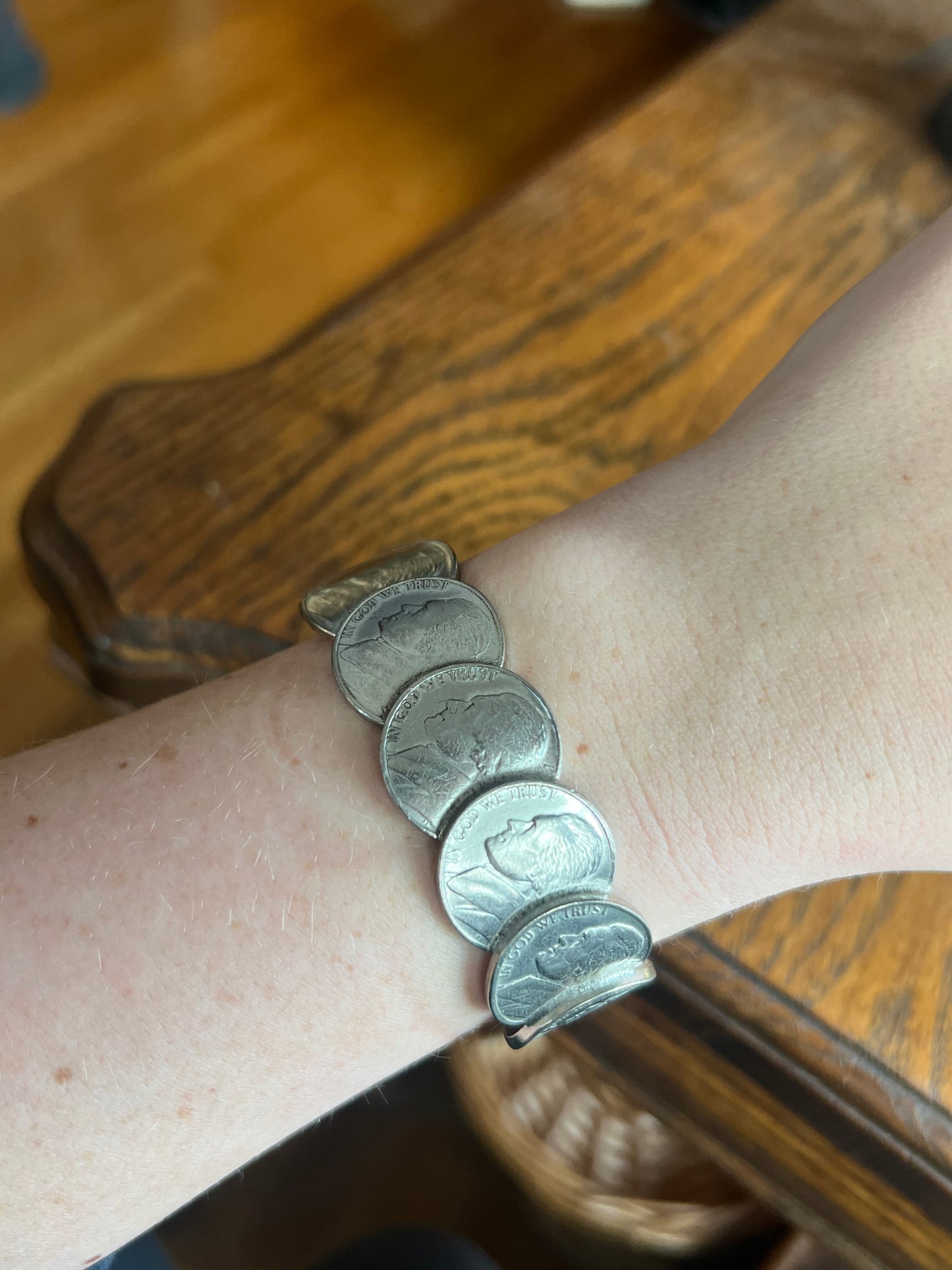 In God We Trust Jefferson Coin Cuff
