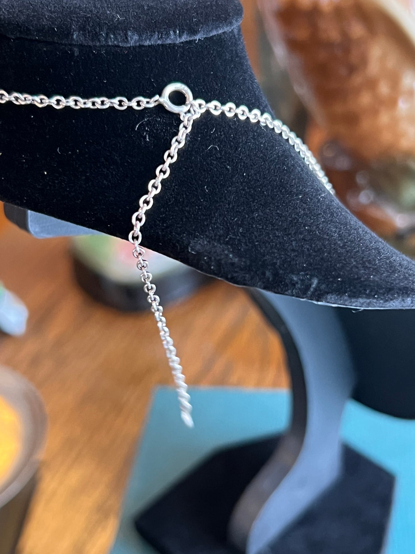 White Buffalo Bar & Sterling Silver Necklace