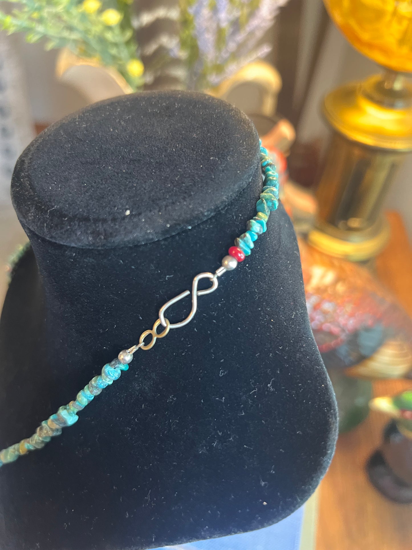 Turquoise Heishi w/ Thunderbird