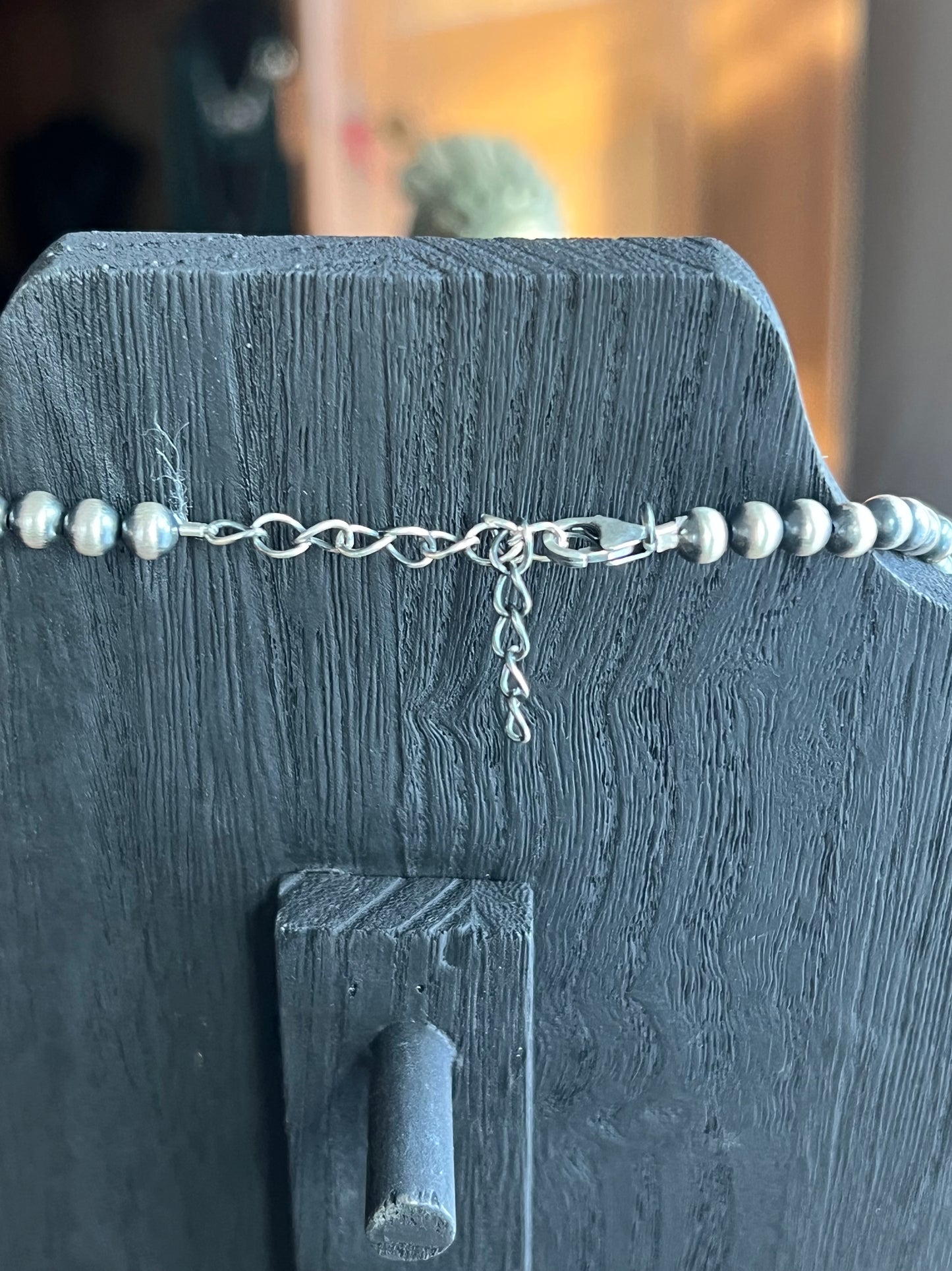Coral & Sterling Silver Squash Blossom Necklace