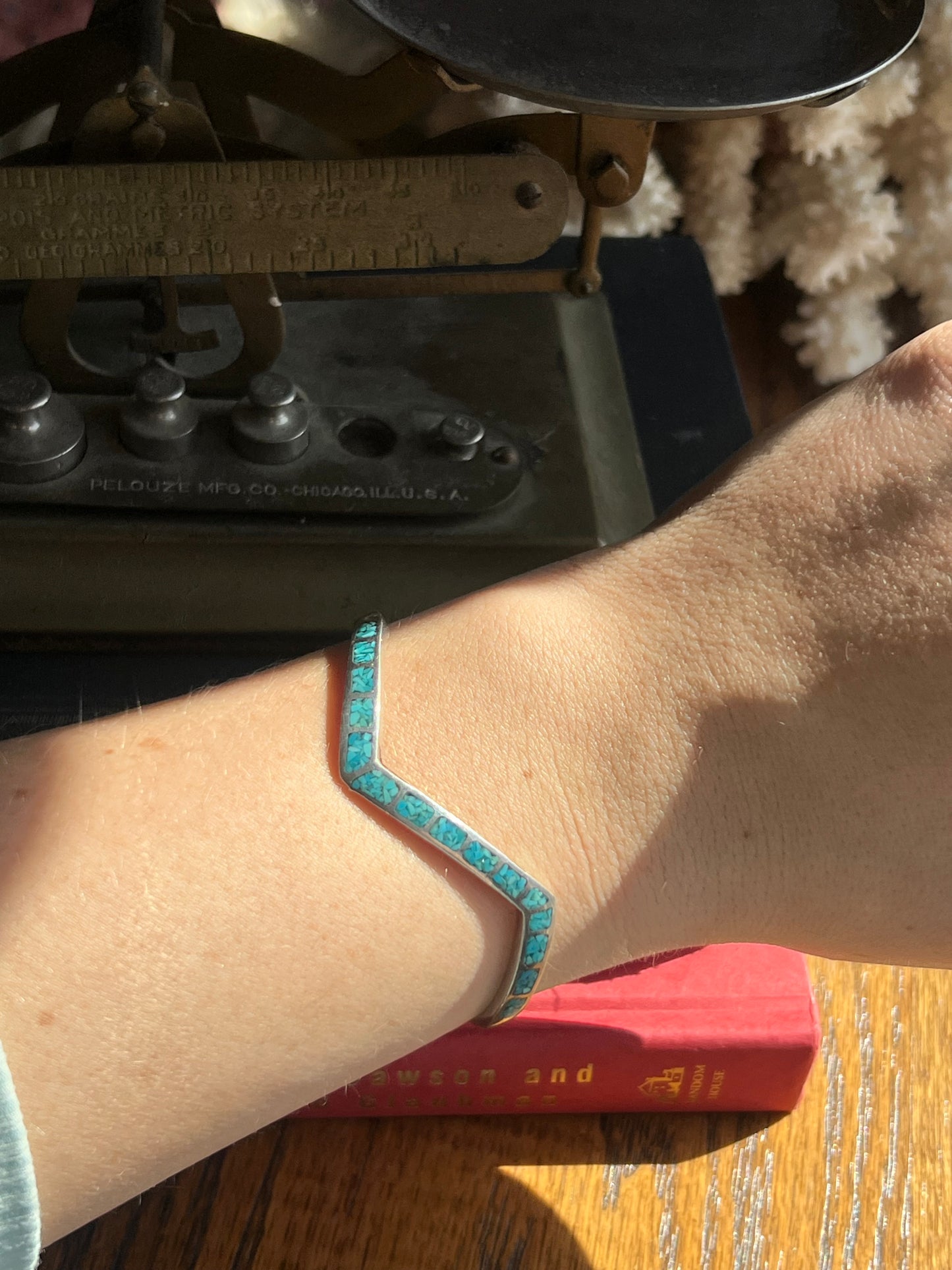 Turquoise Crushed Inlay Cuff