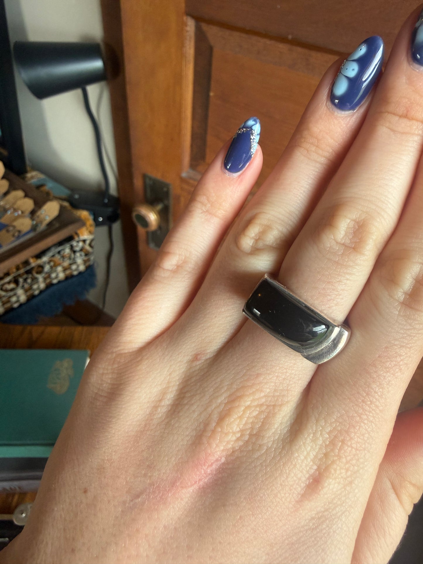 Black Onyx Sterling Silver Ring