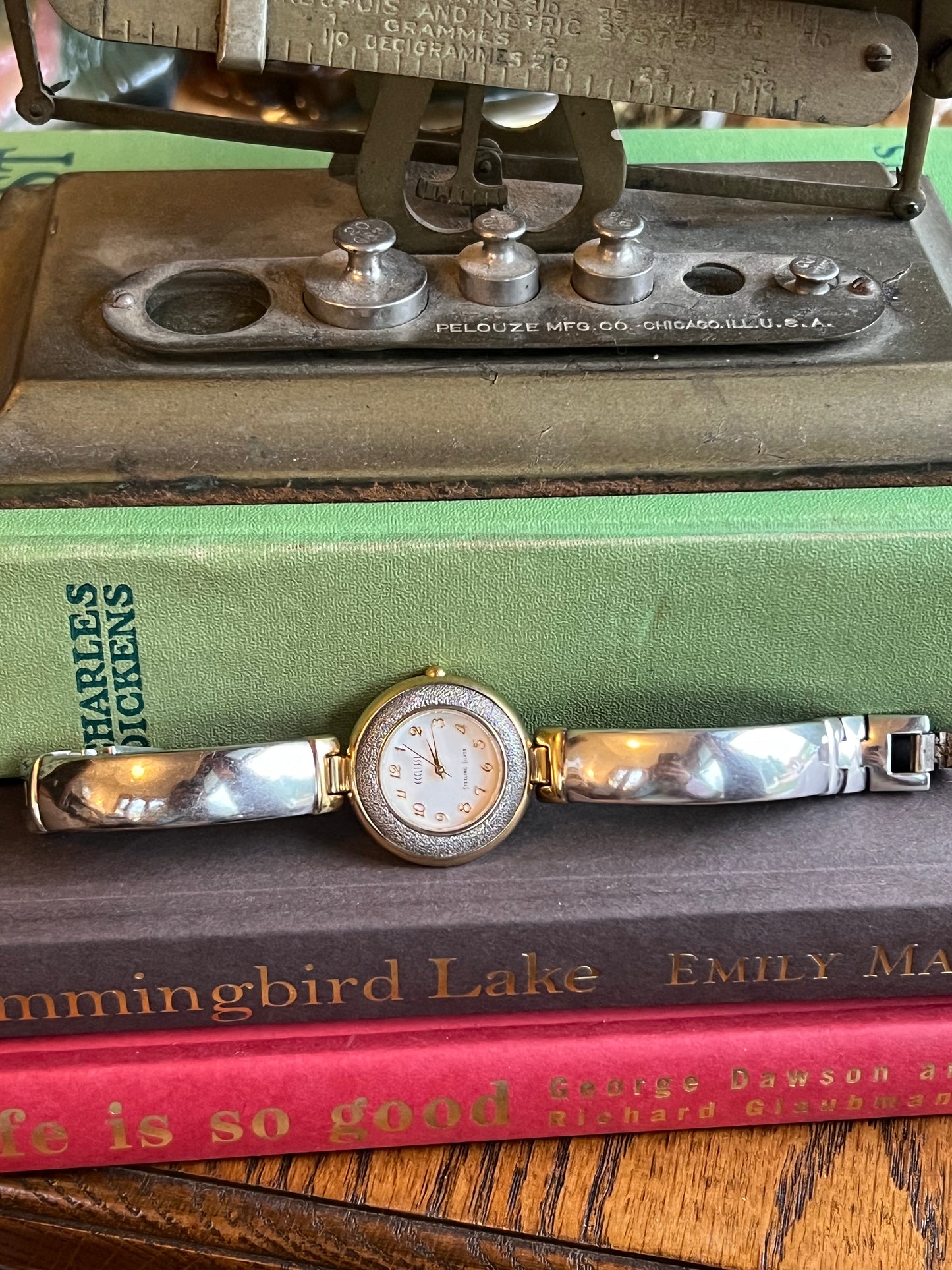 Ecclissi Sterling Silver Two Tone Watch