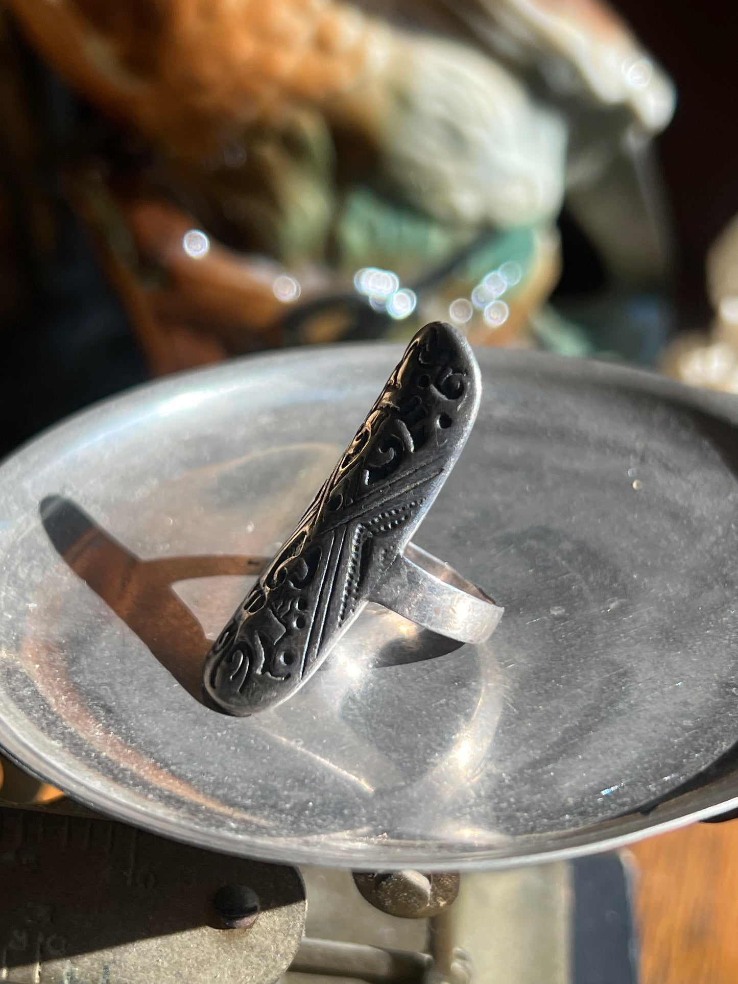 Sterling Silver Shield Ring