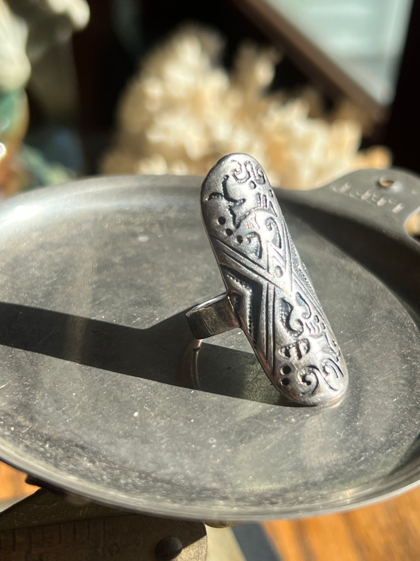 Sterling Silver Shield Ring