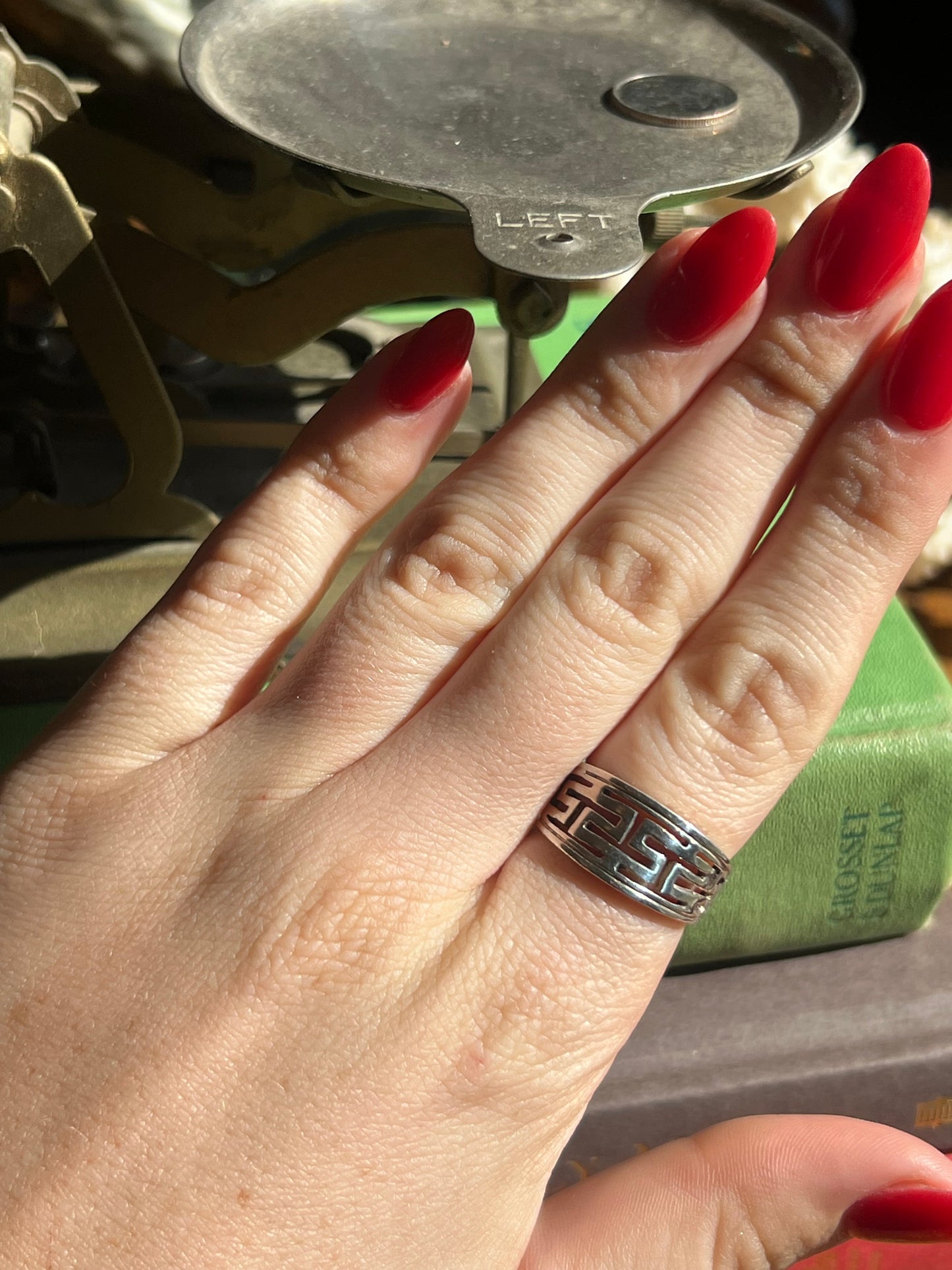 Sterling Silver Detailed Ring