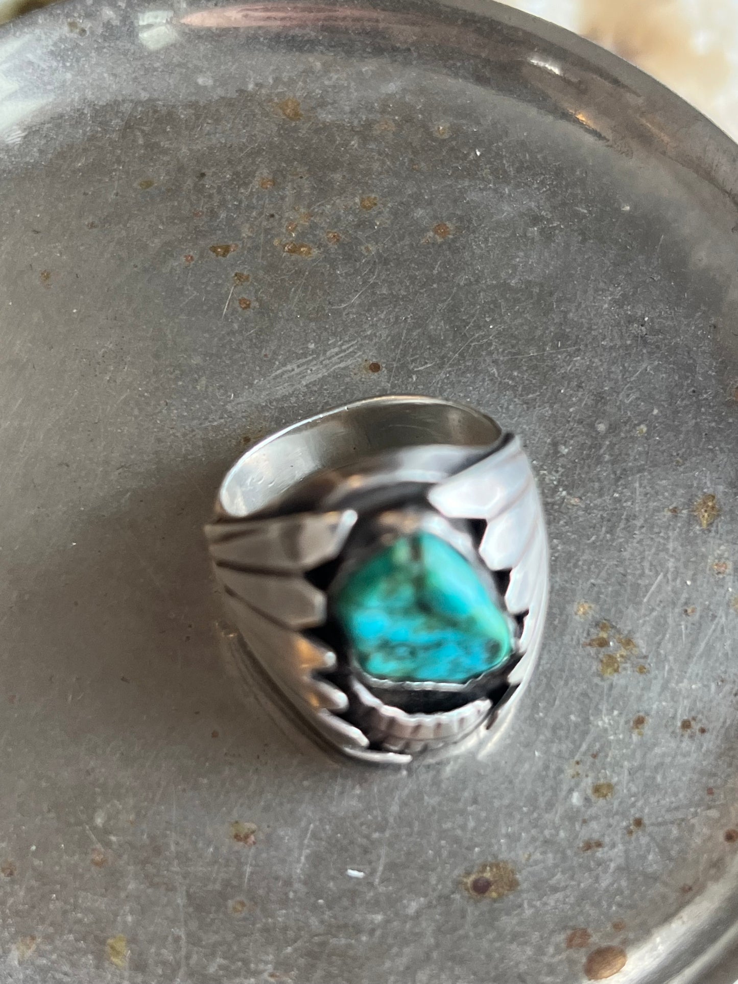 Darling Darlene Turquoise Chunky Stone Ring