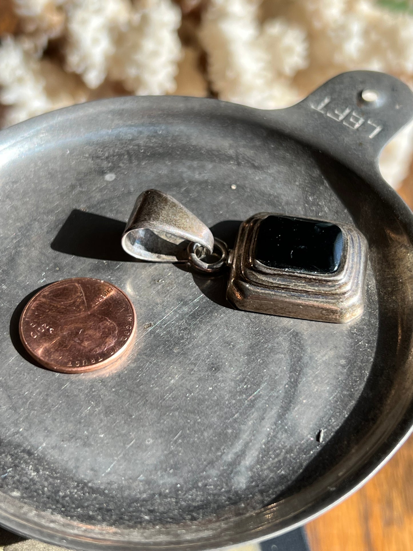 Sterling Silver Black Onyx Pendant