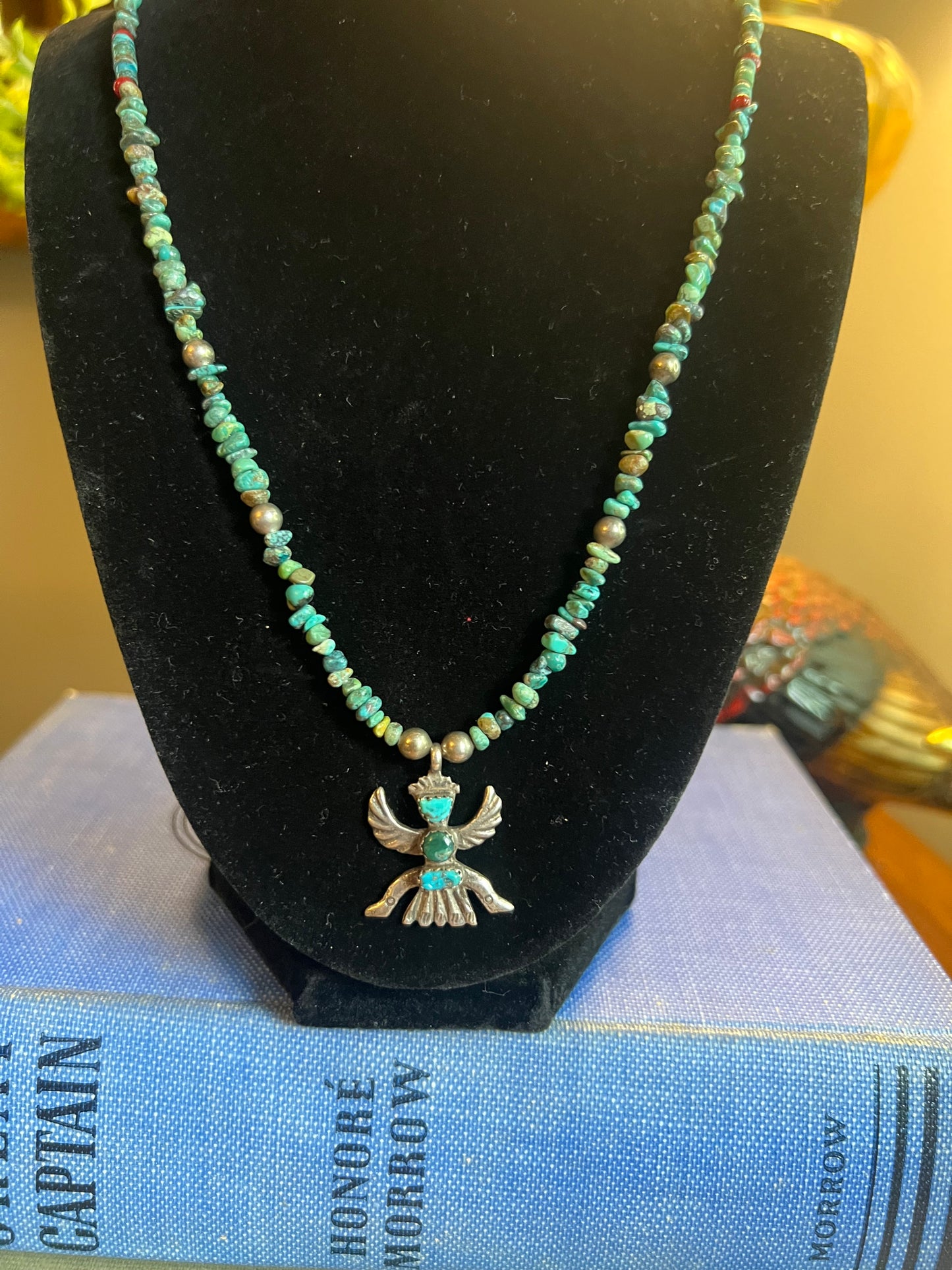 Turquoise Heishi w/ Thunderbird