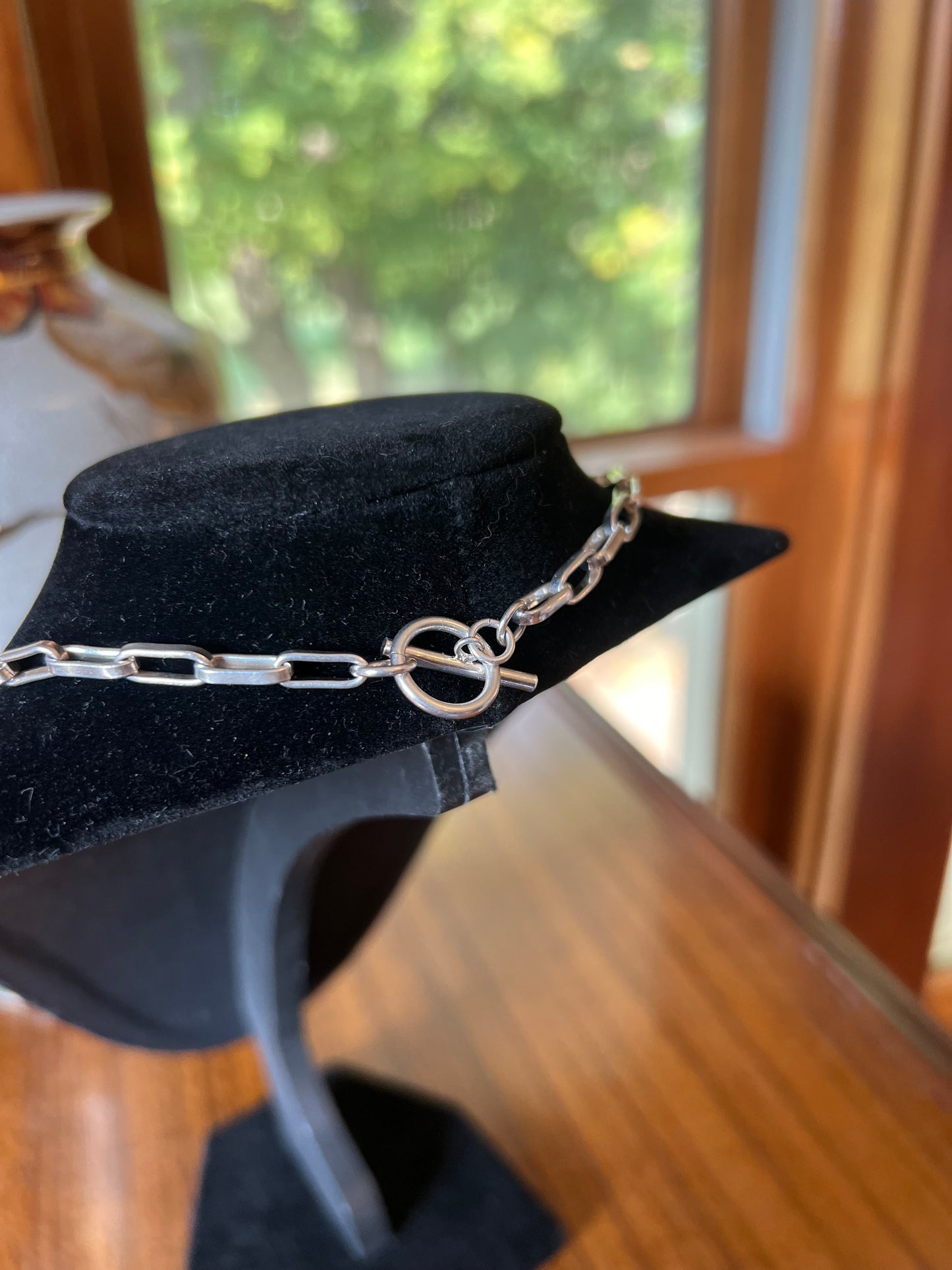 18” Sterling Silver Paperclip Link Chain Necklace