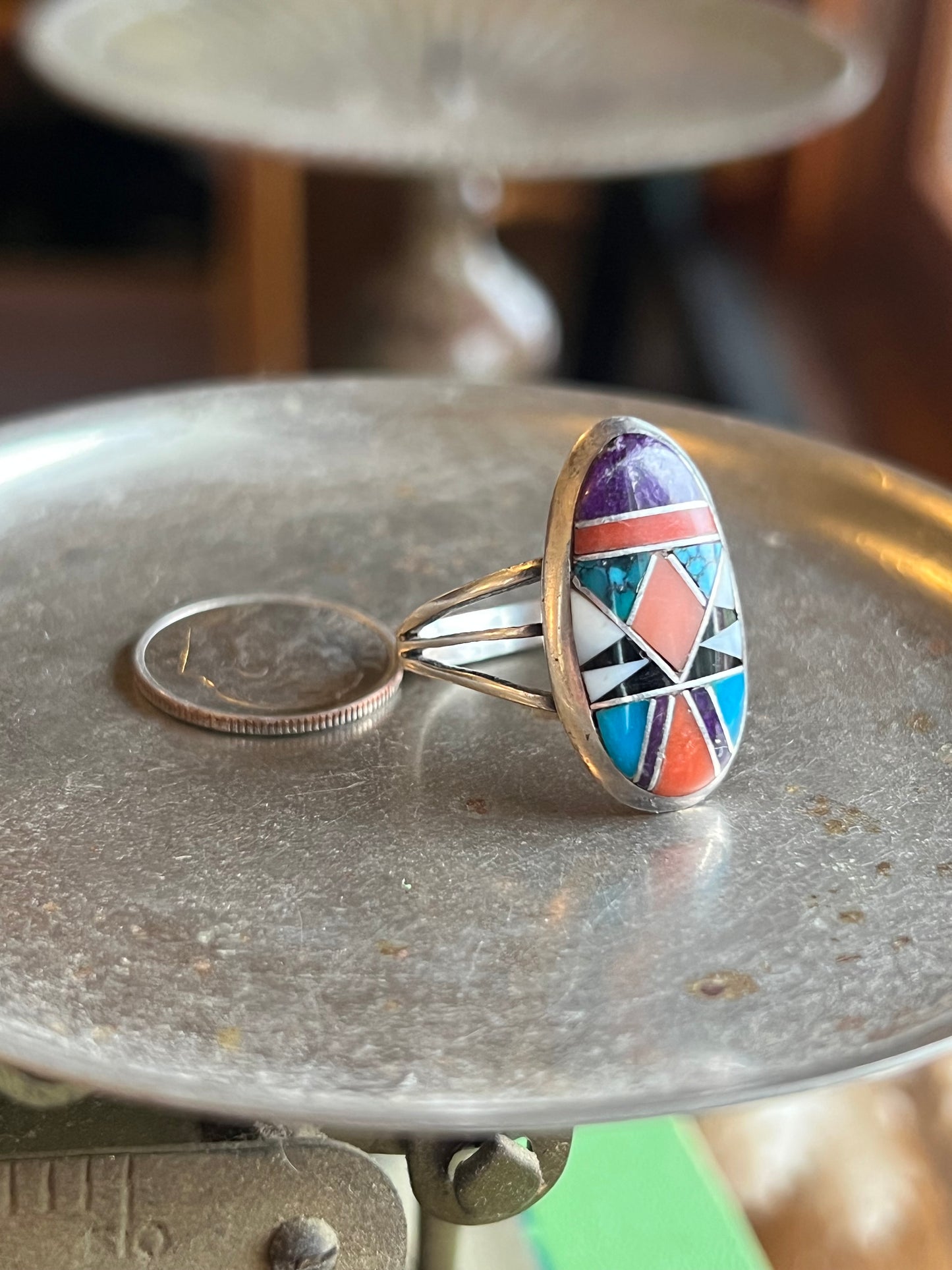 Multi Color Inlay Ring