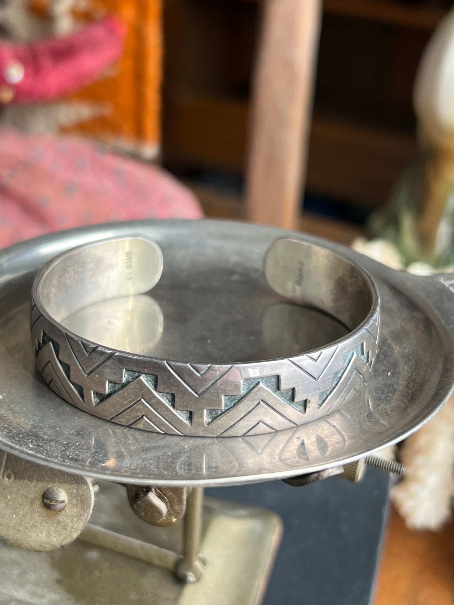 M. E. Behave Sterling Silver Cuff