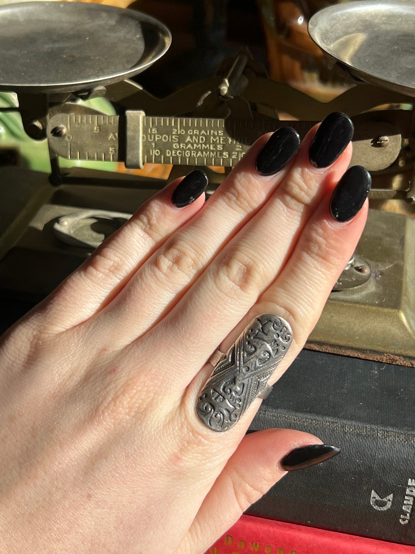 Sterling Silver Shield Ring