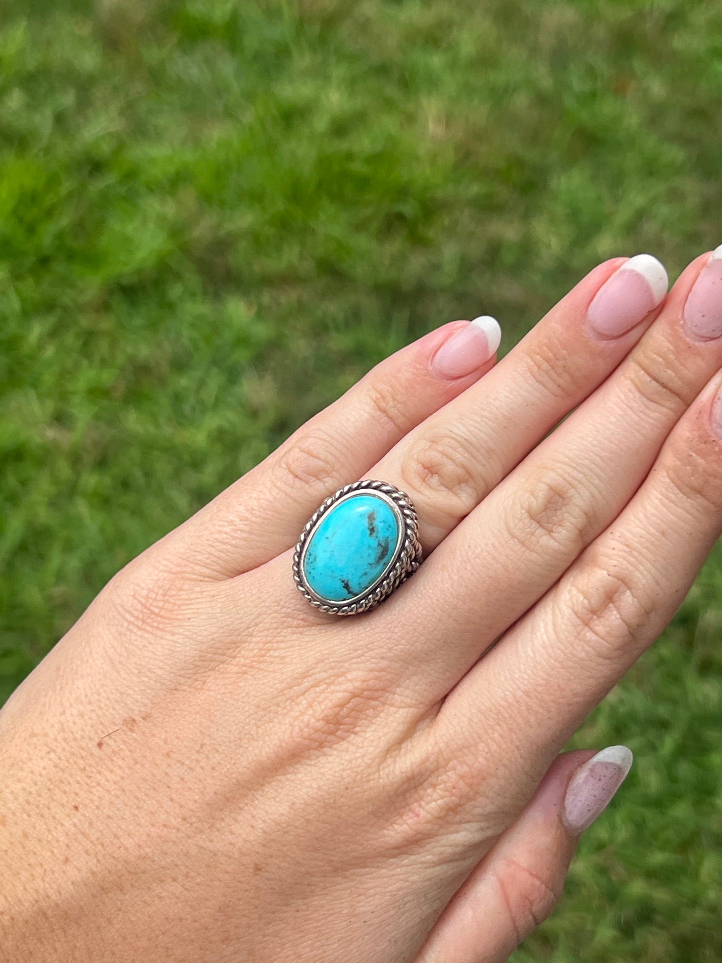 Kingman Turquoise Bezel Ring