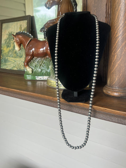 36” 8mm Navajo Pearls