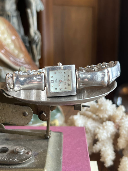 Vintage Ecclissi Bones Link Sterling Silver Watch
