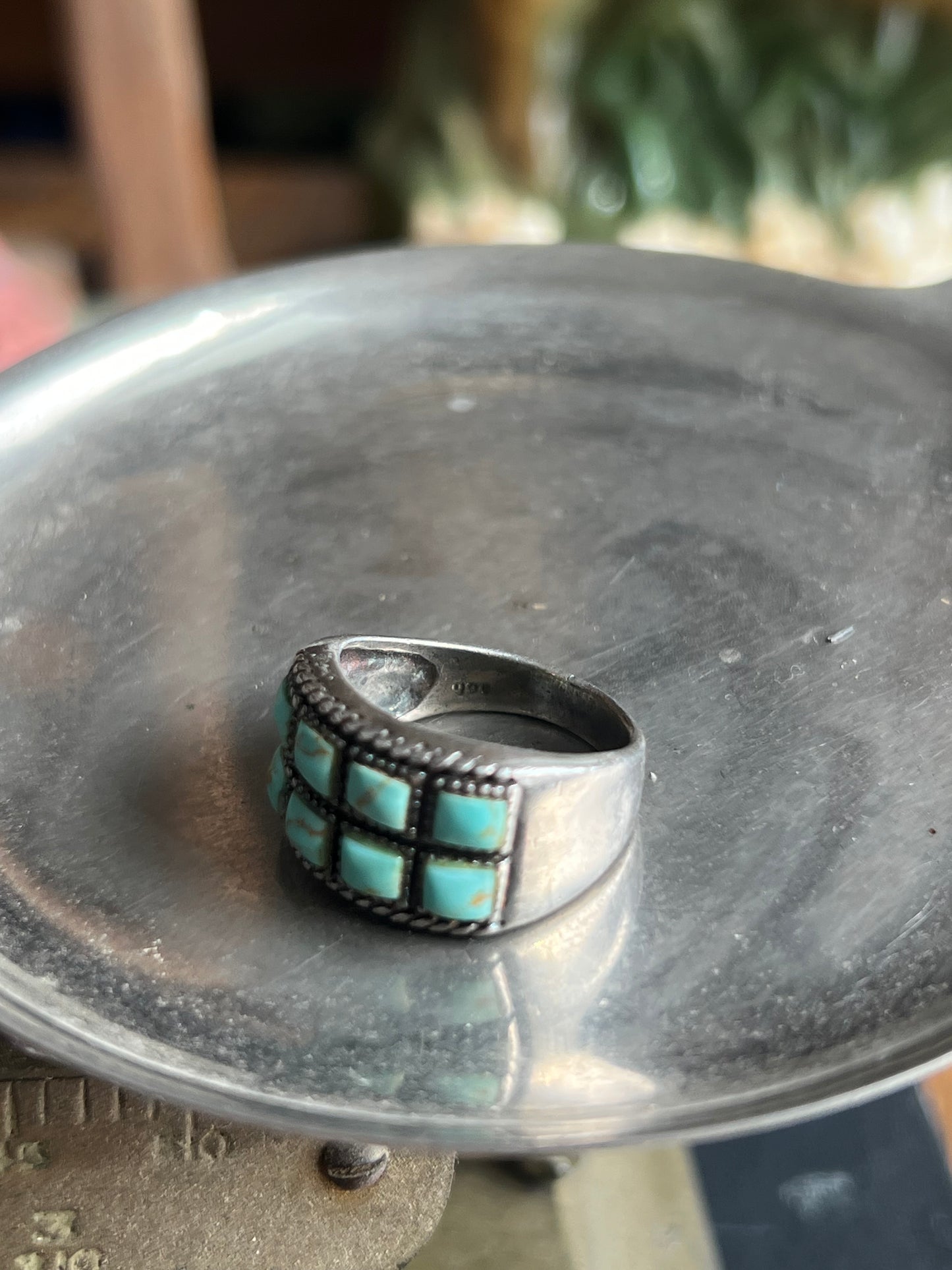 8-Stone Turquoise Ring