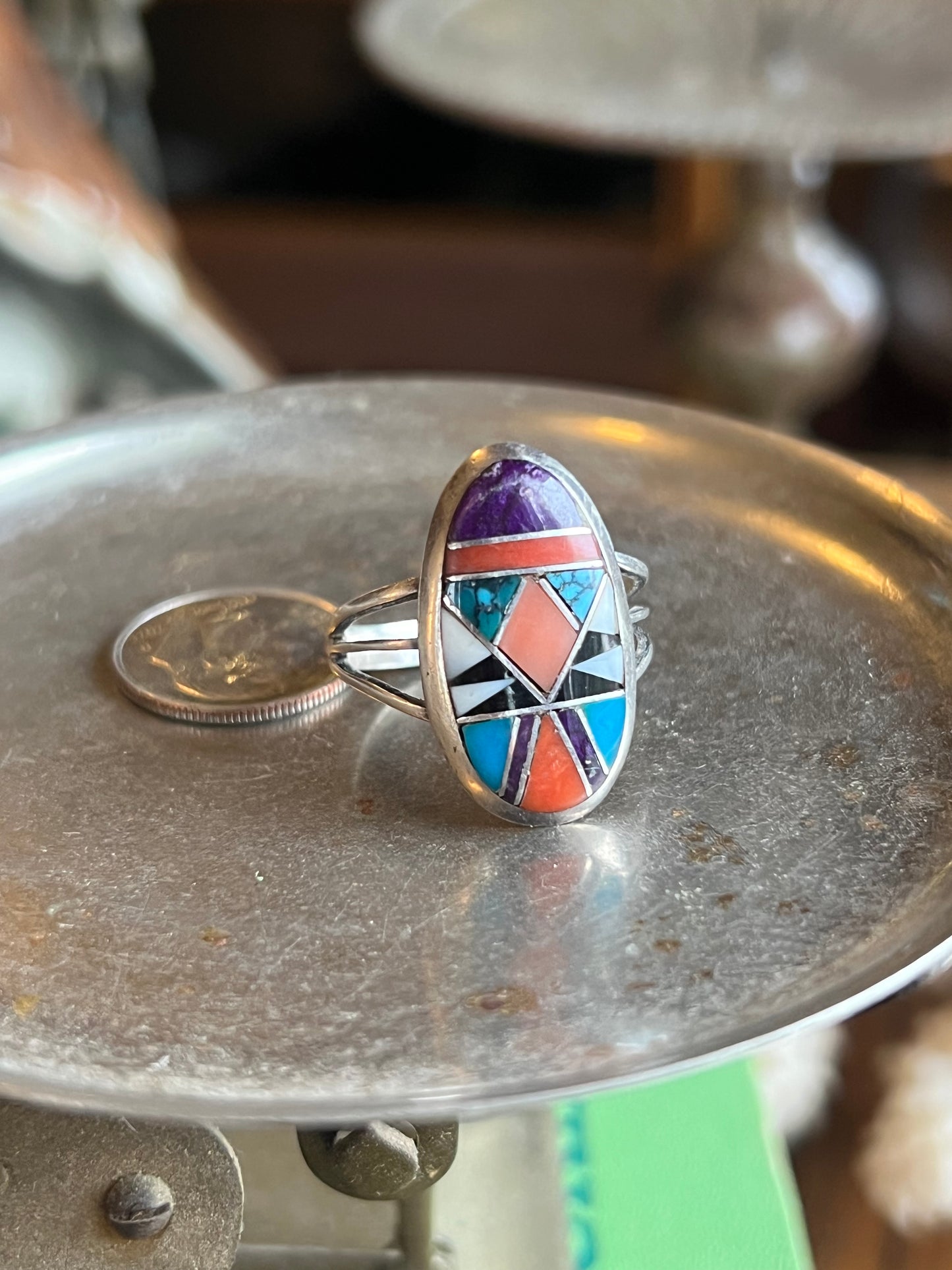 Multi Color Inlay Ring