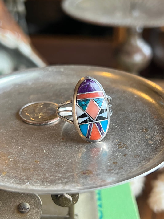 Multi Color Inlay Ring