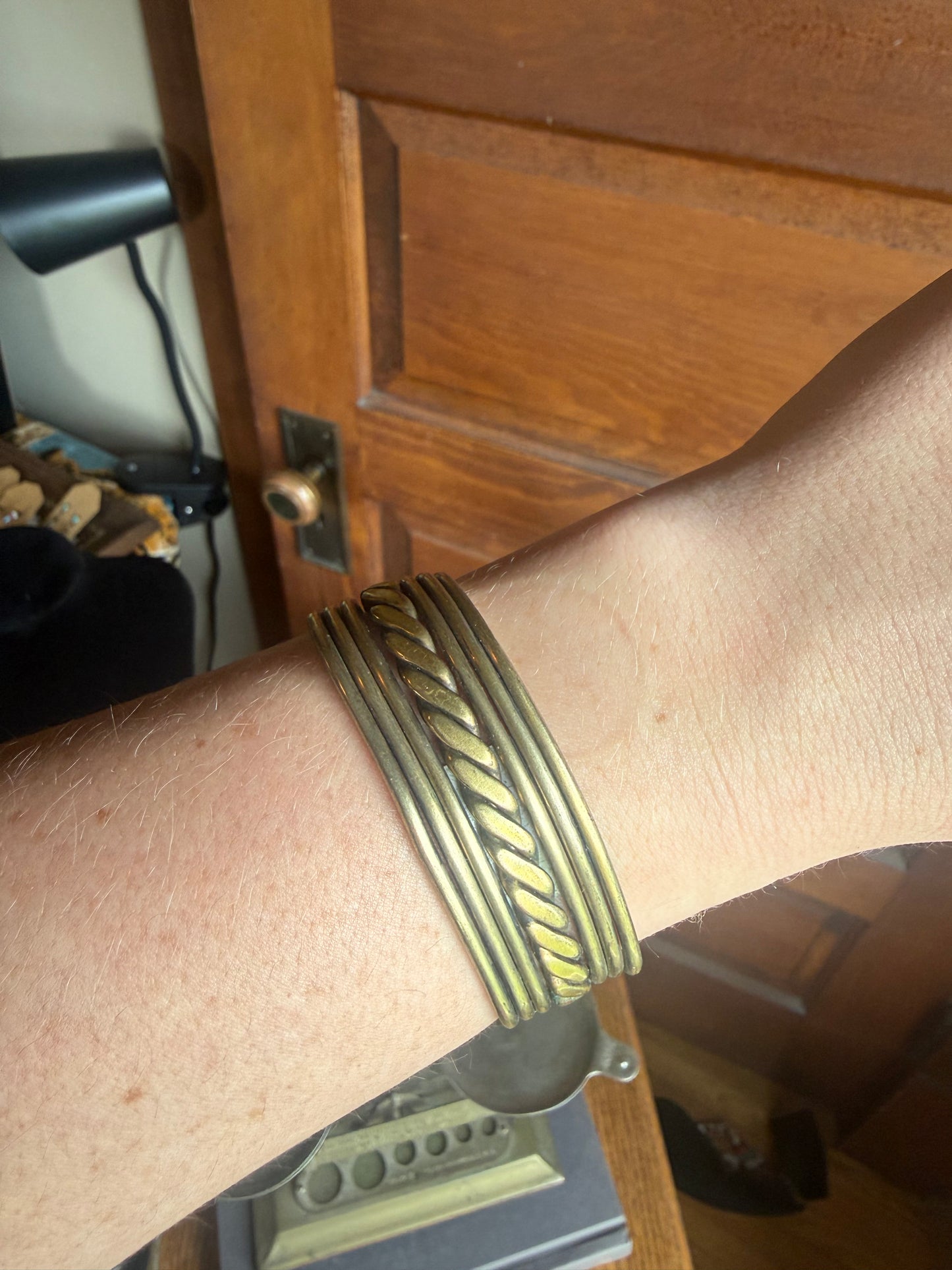 Brass Braided Cuff