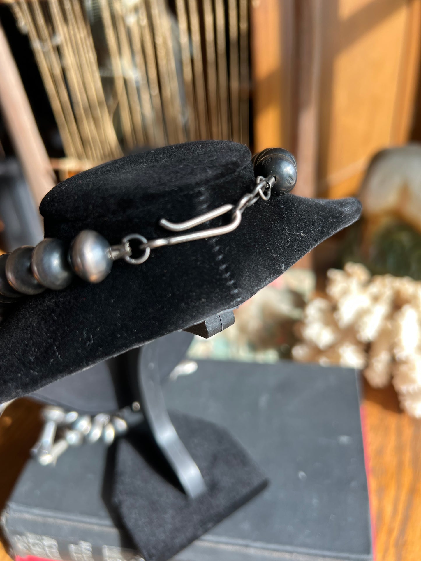 “P+H” Sterling Silver Squash Blossom Necklace