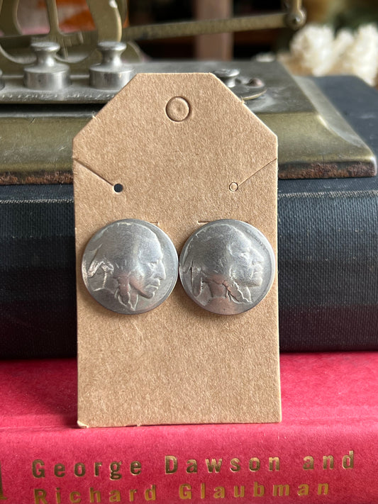 Coin Post Earrings