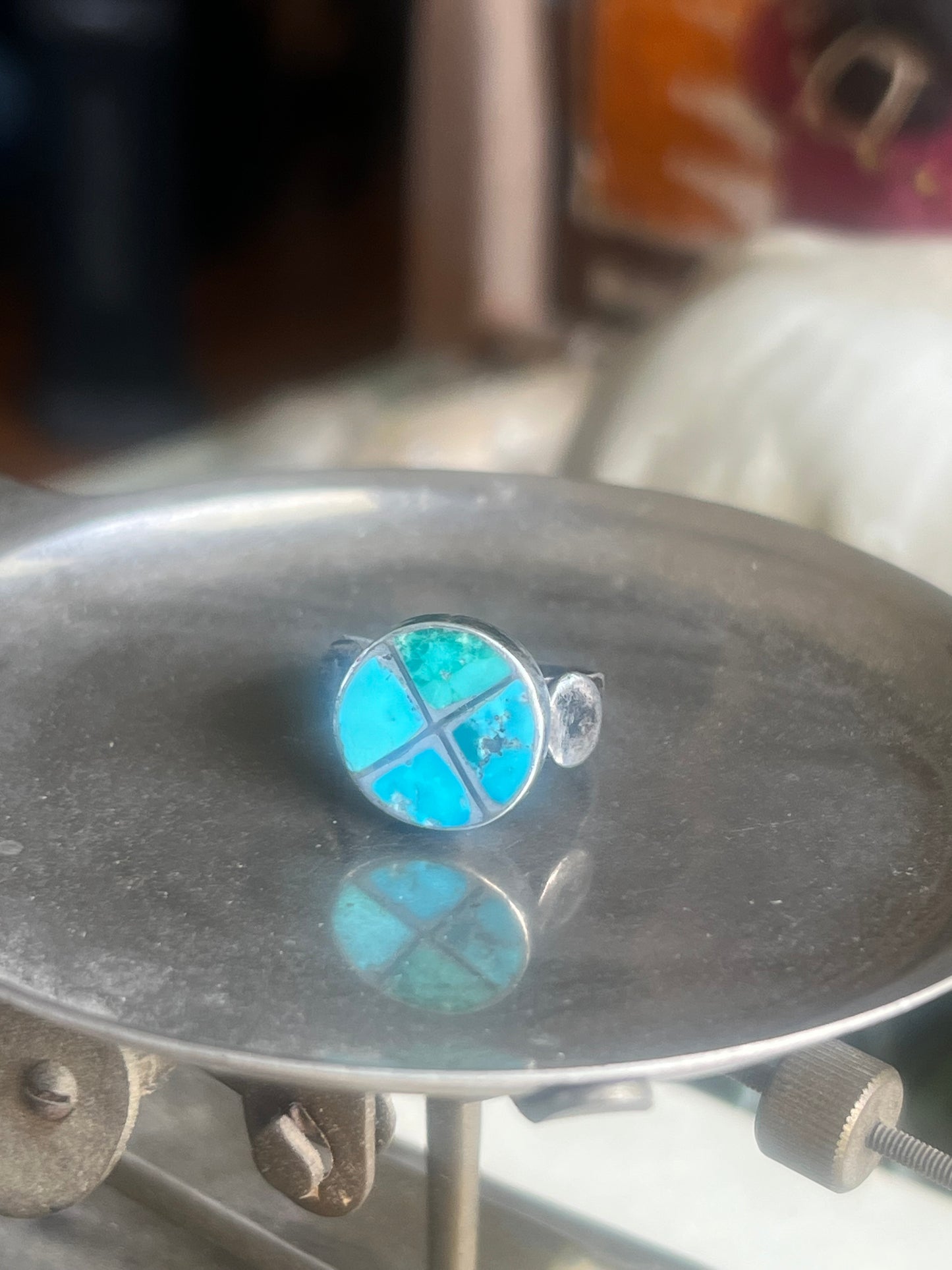 Vintage Turquoise Crushed Inlay