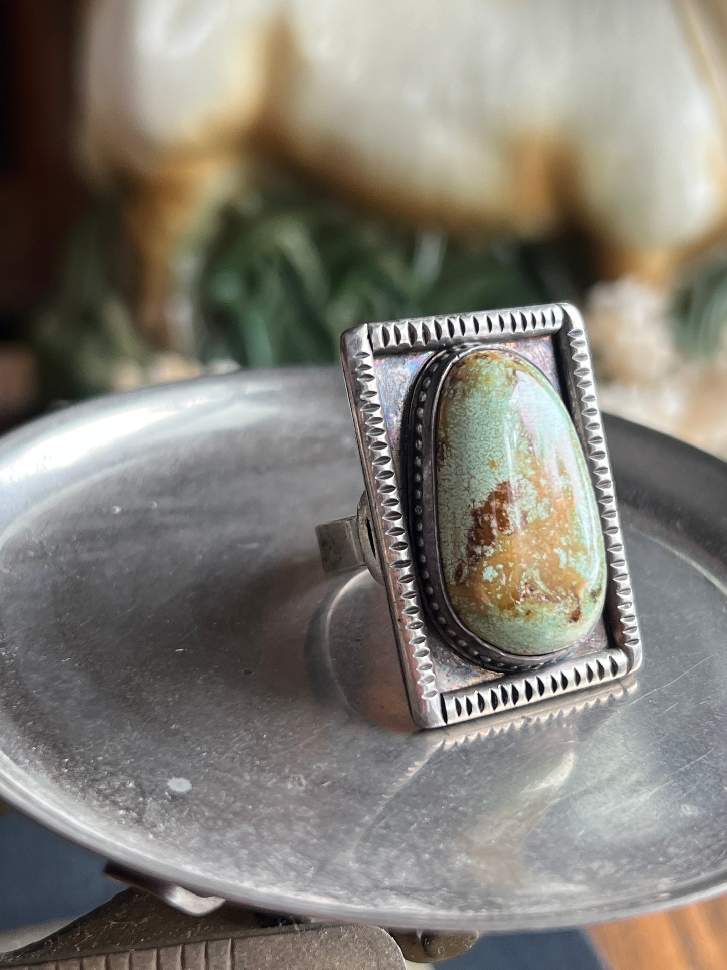 Royston Turquoise Chunky Stone Ring