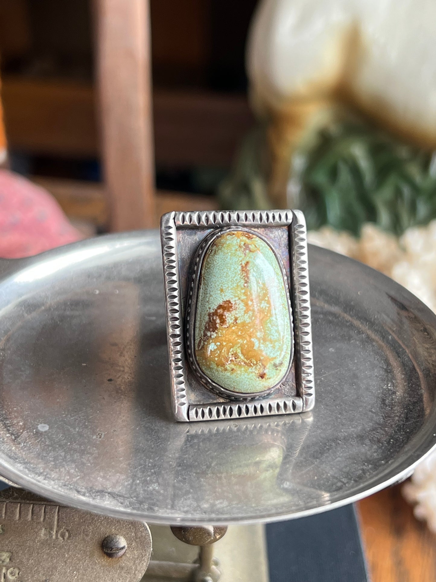 Royston Turquoise Chunky Stone Ring