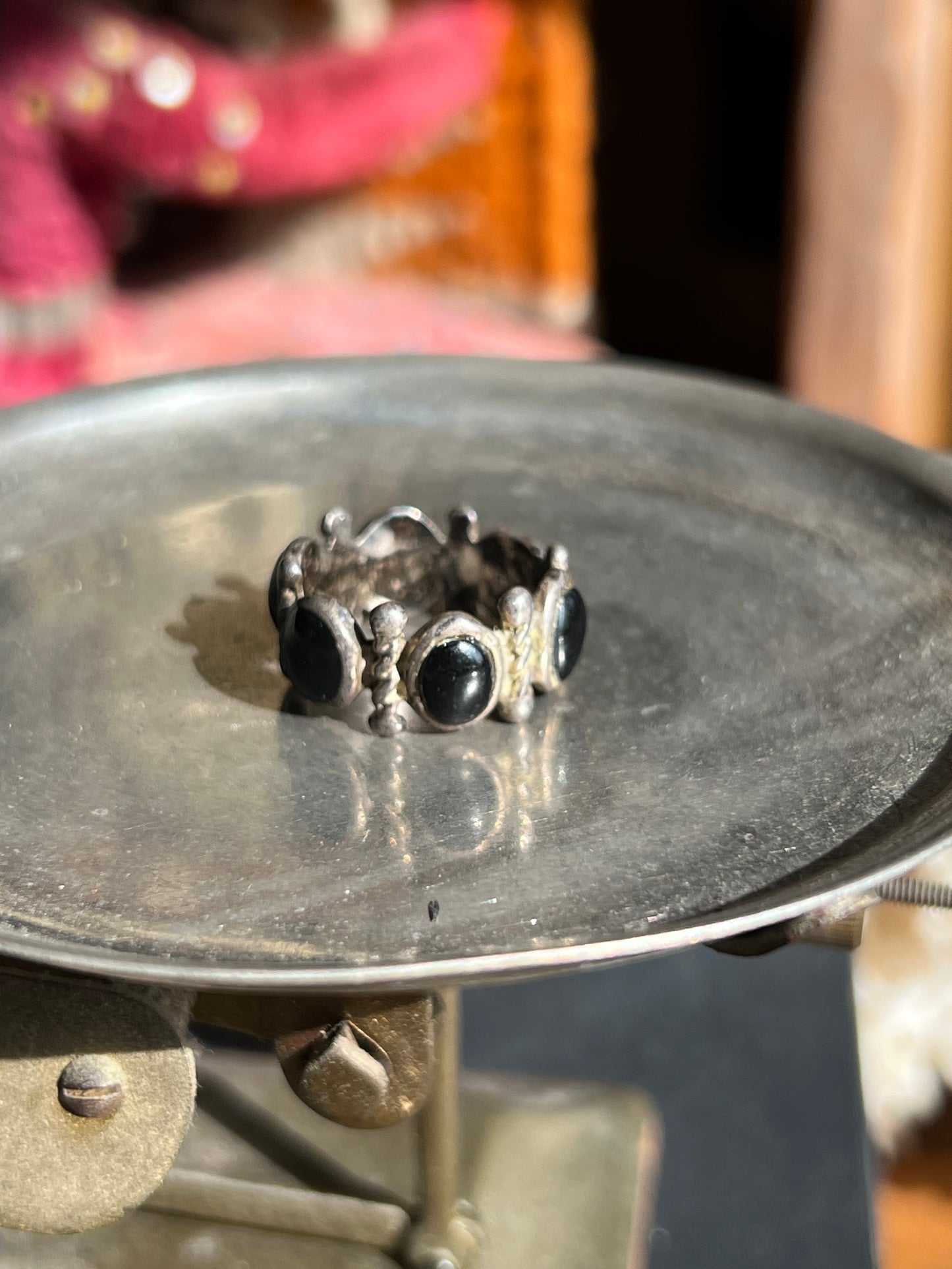 Black Onyx 5-Stone Ring