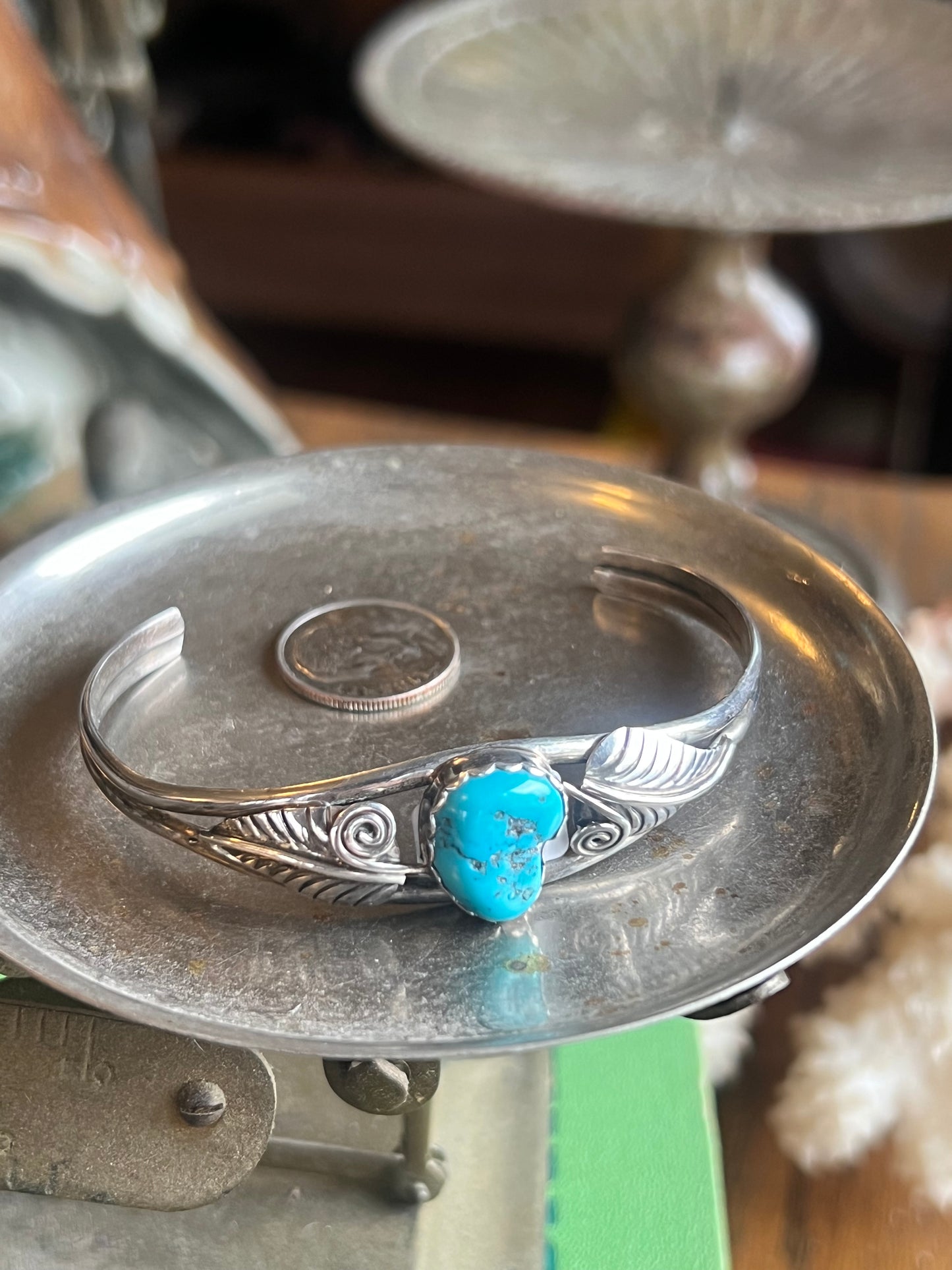 Sterling Silver Kingman Turquoise Cuff