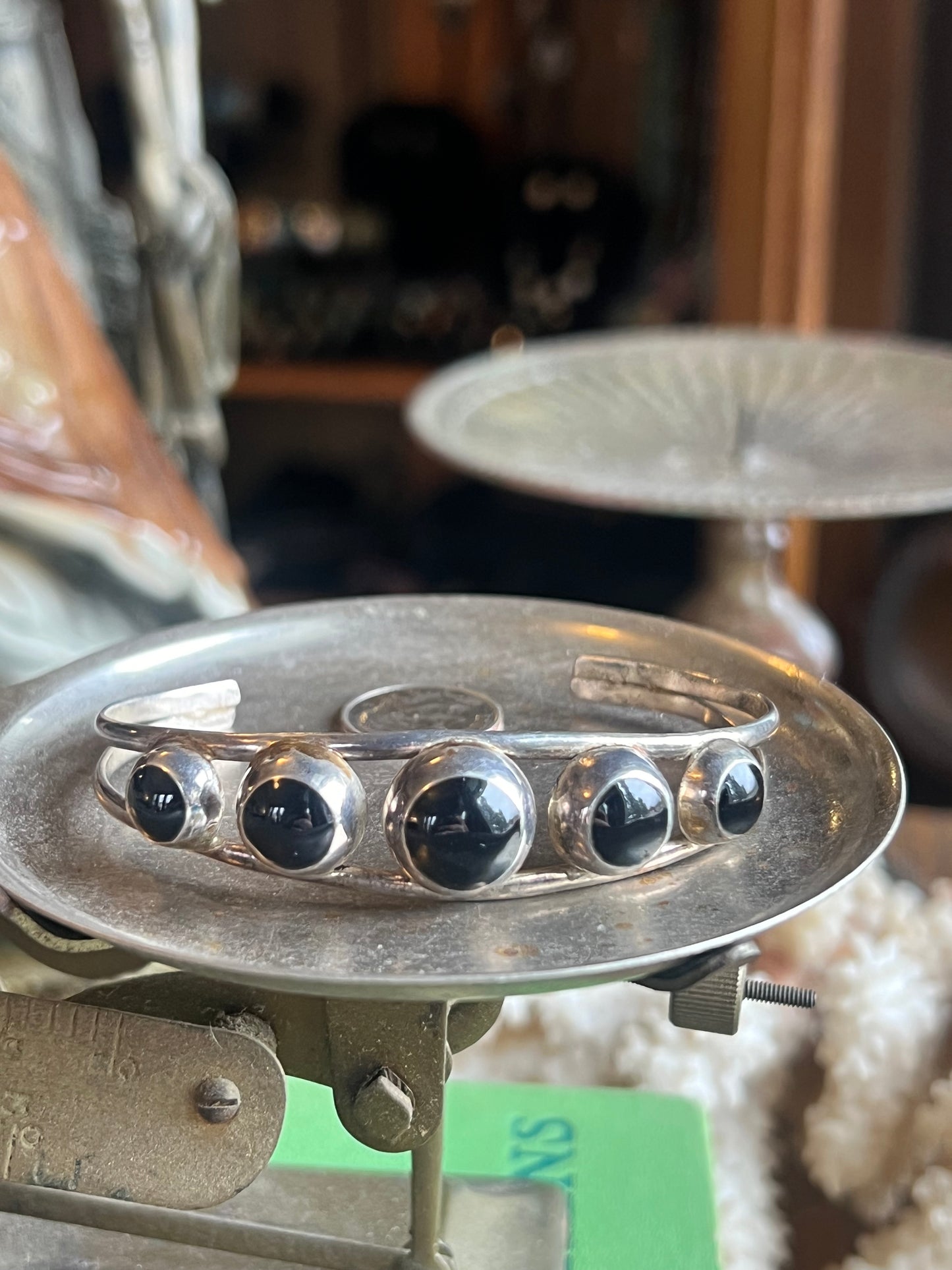 Black Onyx 5-Stone Cuff
