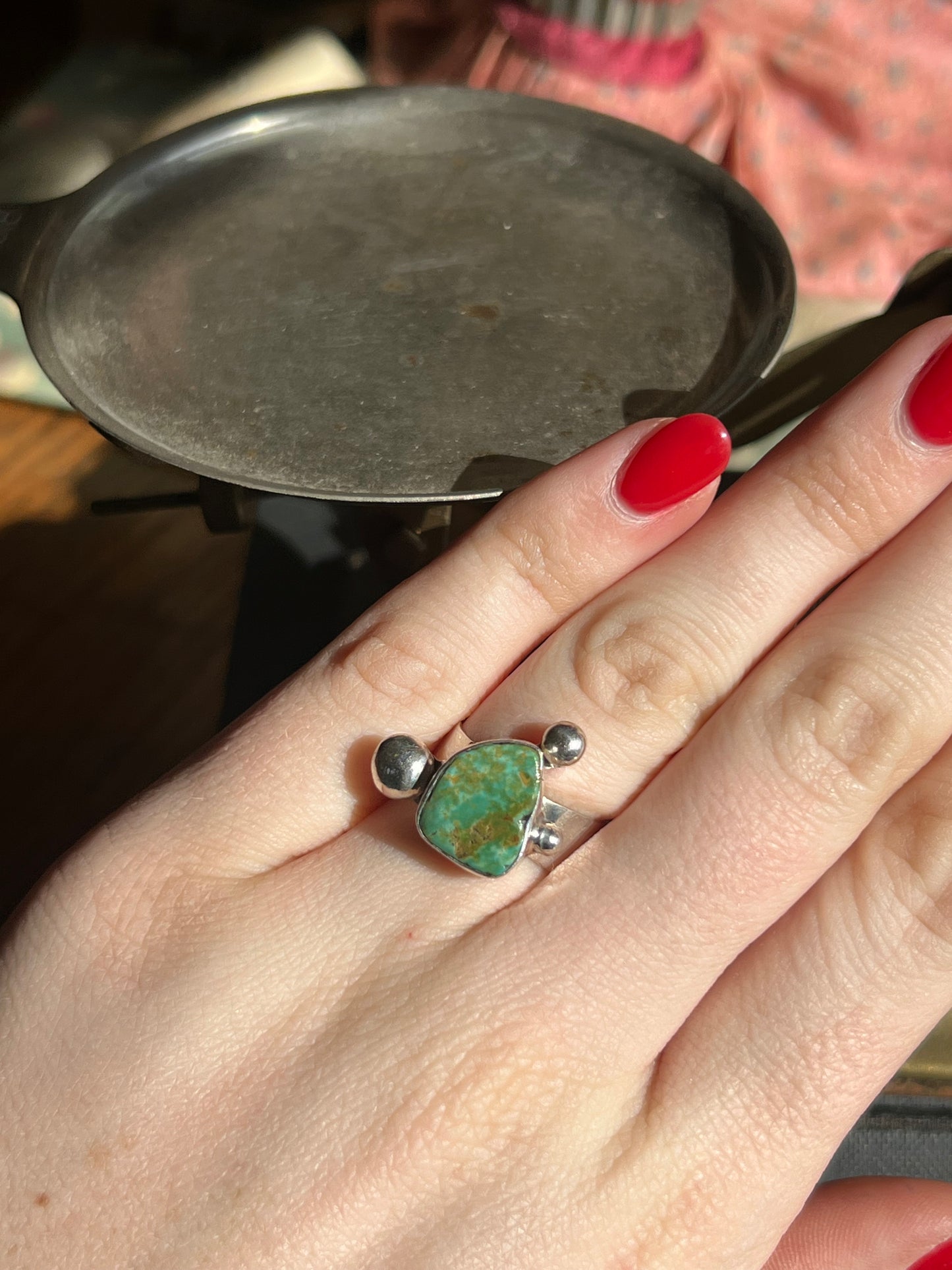 Santa Rita Turquoise Sterling Silver Ring