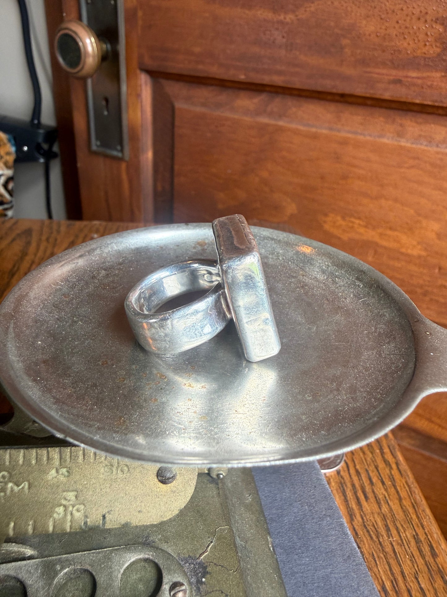 Sterling Silver Square Ring