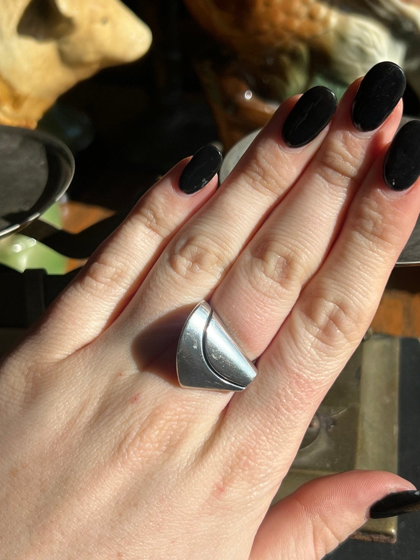 Sterling Silver Unique Shape Ring
