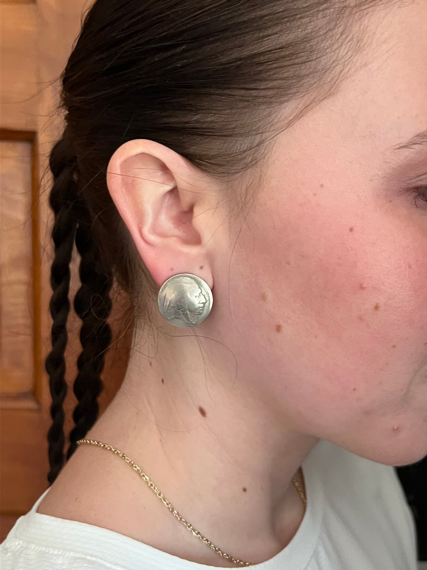 Coin Post Earrings