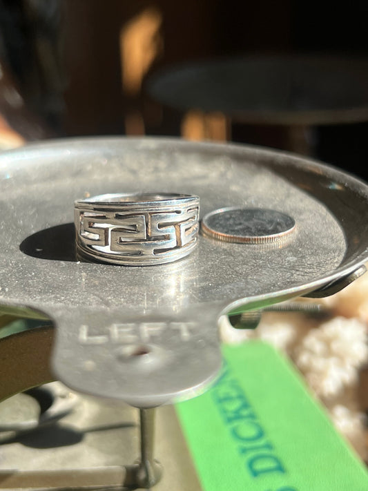 Sterling Silver Detailed Ring