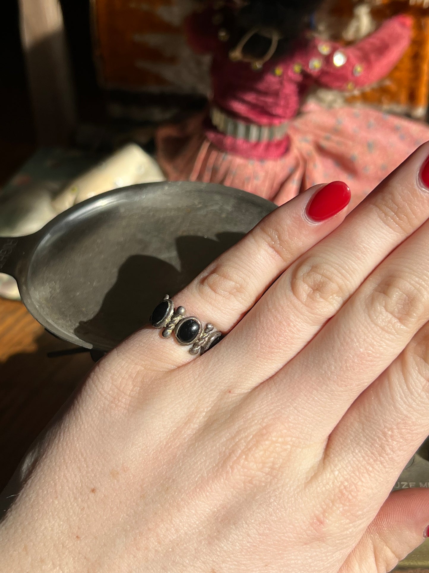 Black Onyx 5-Stone Ring