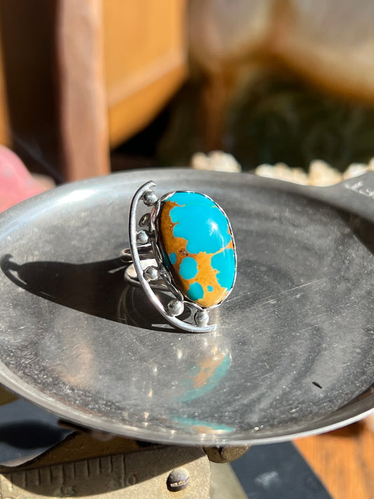 Unique Boulder Turquoise Ring
