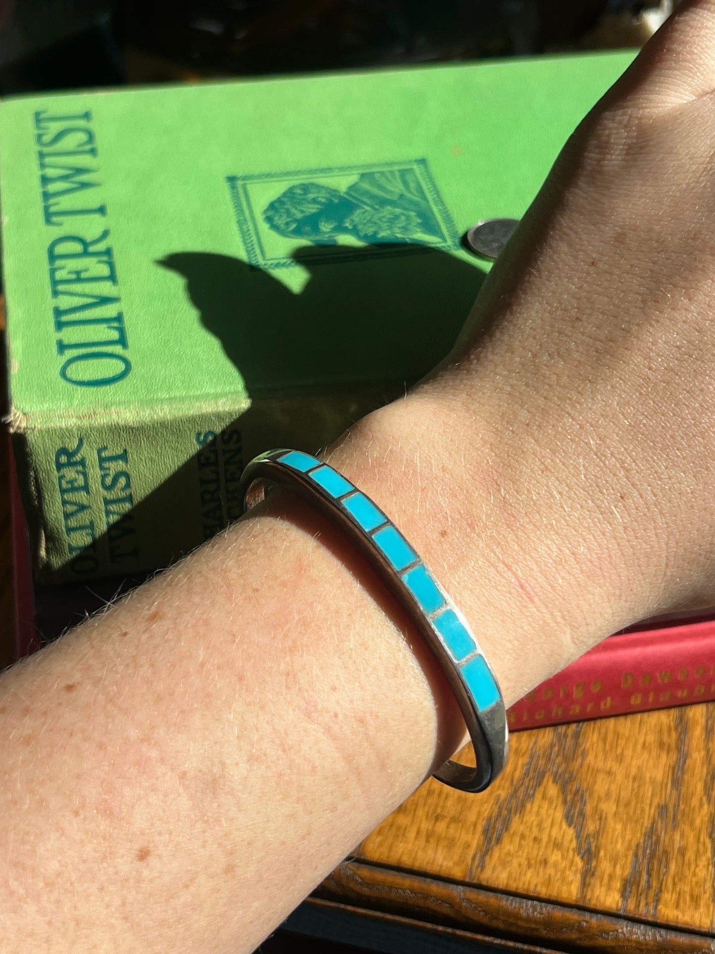 Turquoise Inlay Cuff