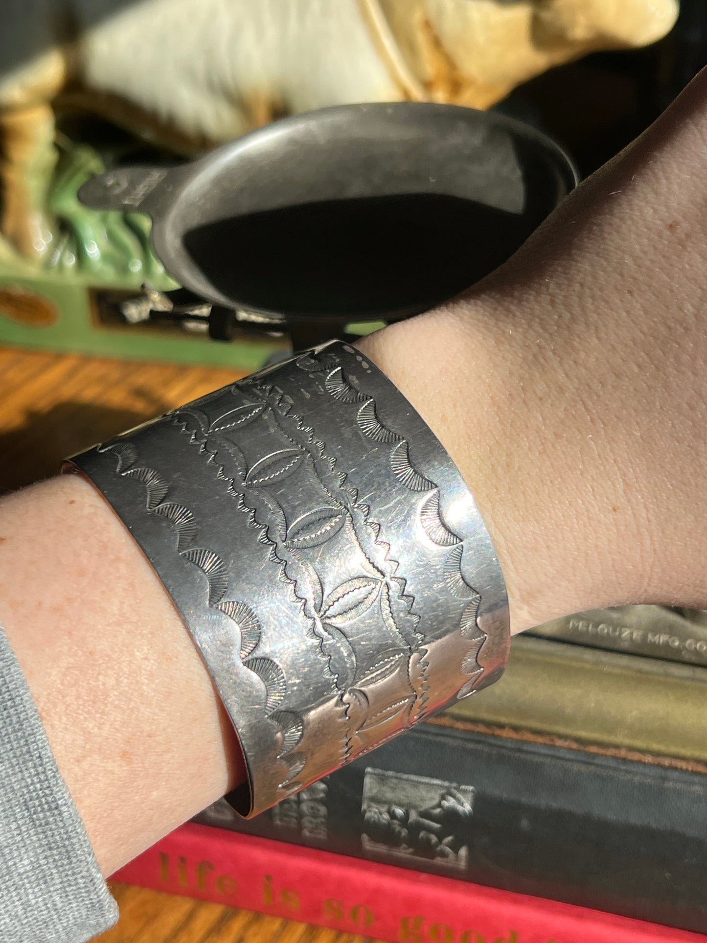 Pawn Chunky Silver Cuff
