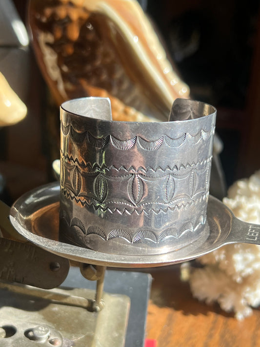 Pawn Chunky Silver Cuff