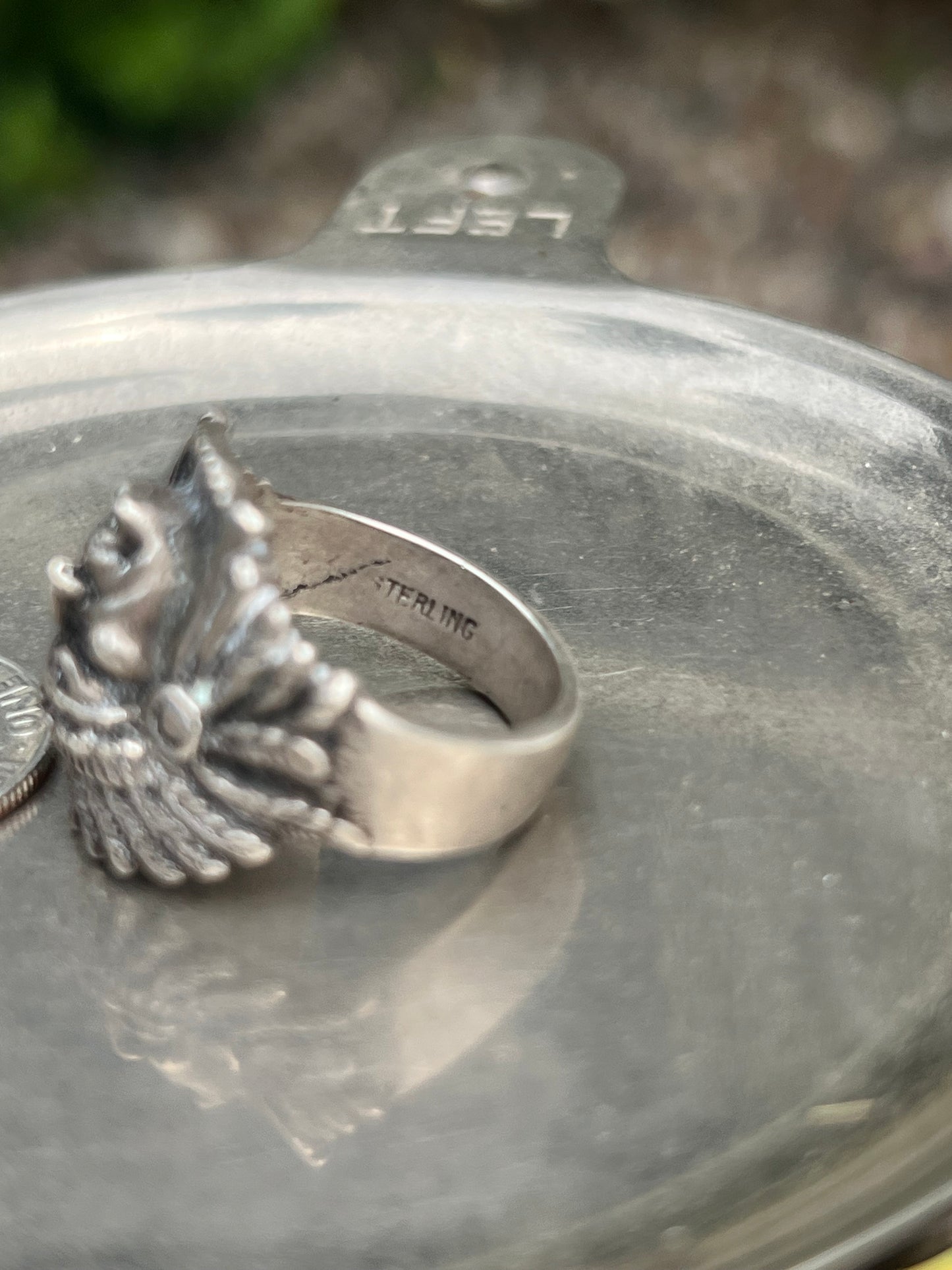 Sterling Silver Indian Chief Ring