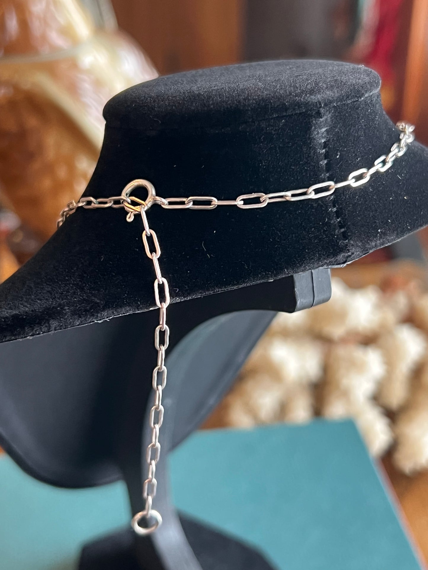 “MEC” Turquoise Zuni Panel Sterling Silver Necklace