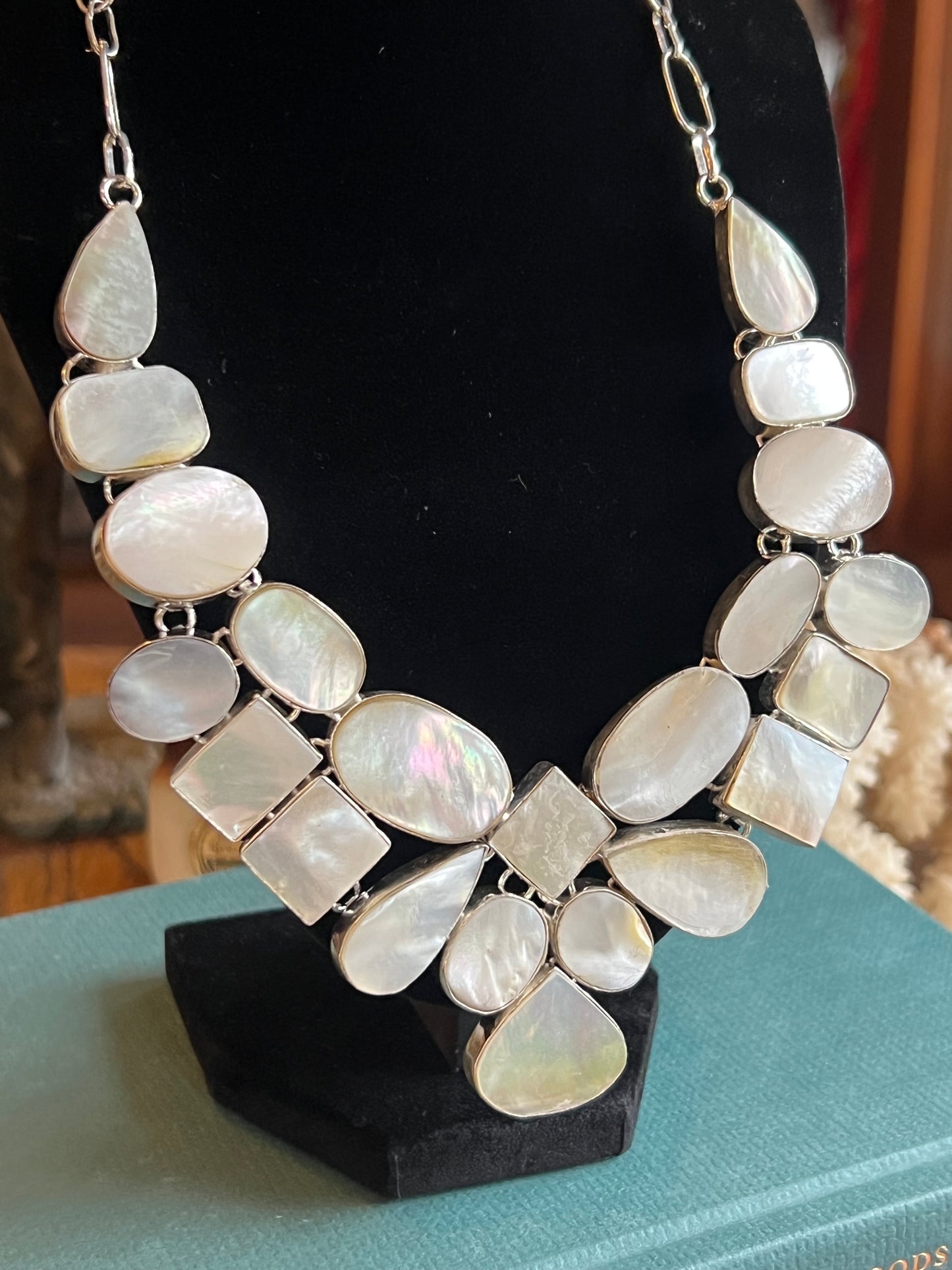 Mother of Pearl Sterling Silver Necklace