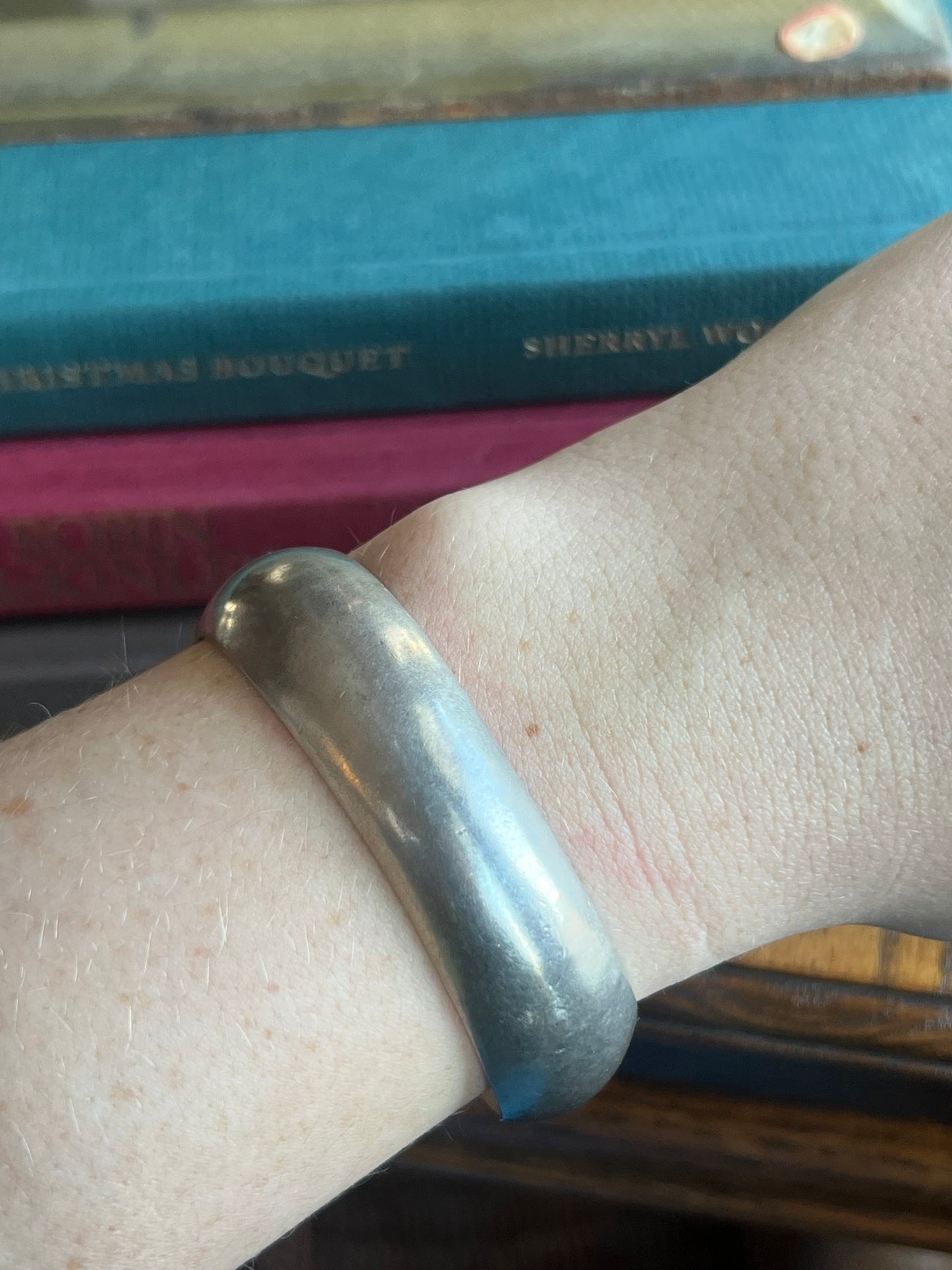 “KS” Sterling Silver Cuff