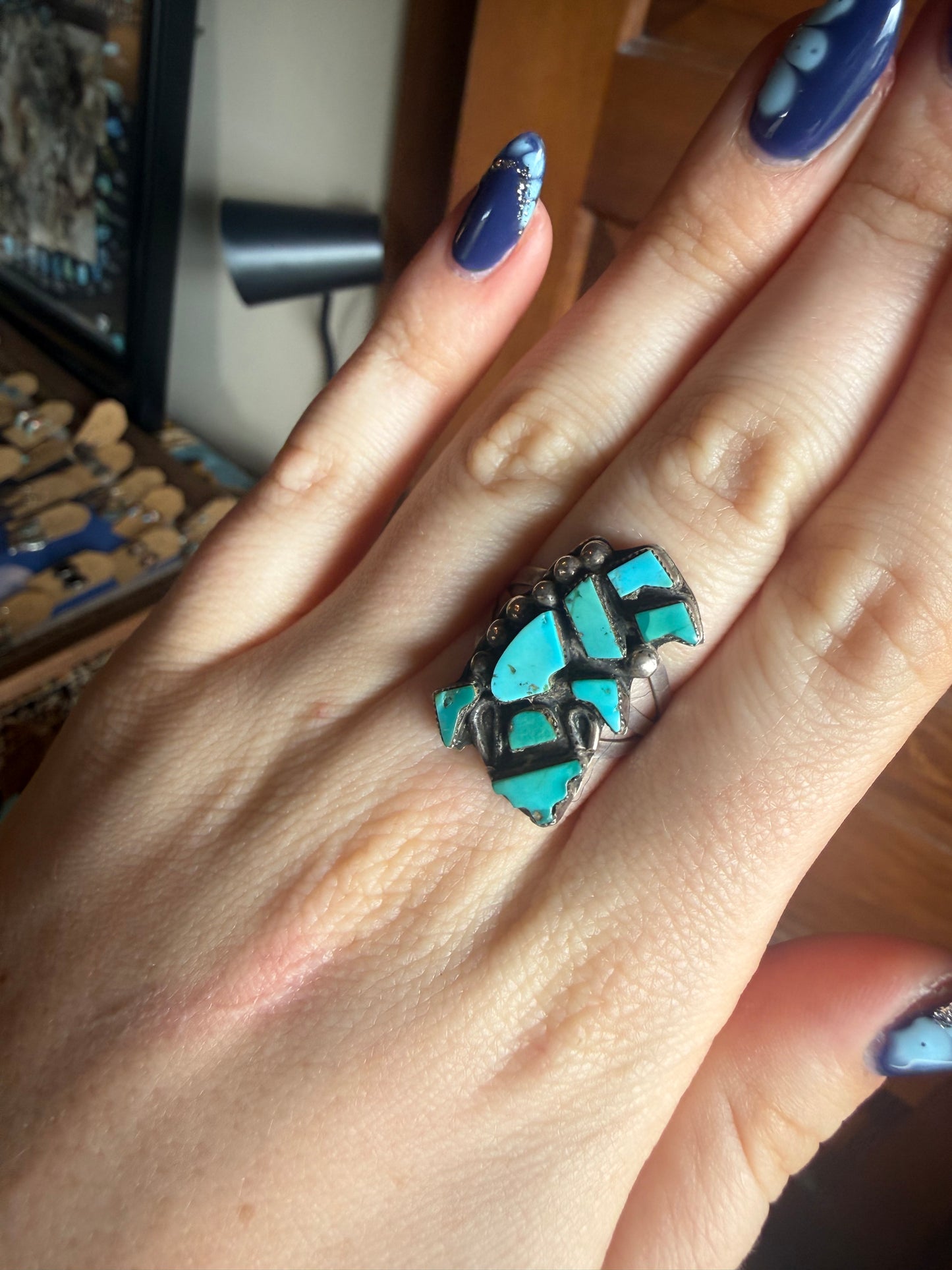 Turquoise Cluster Ring