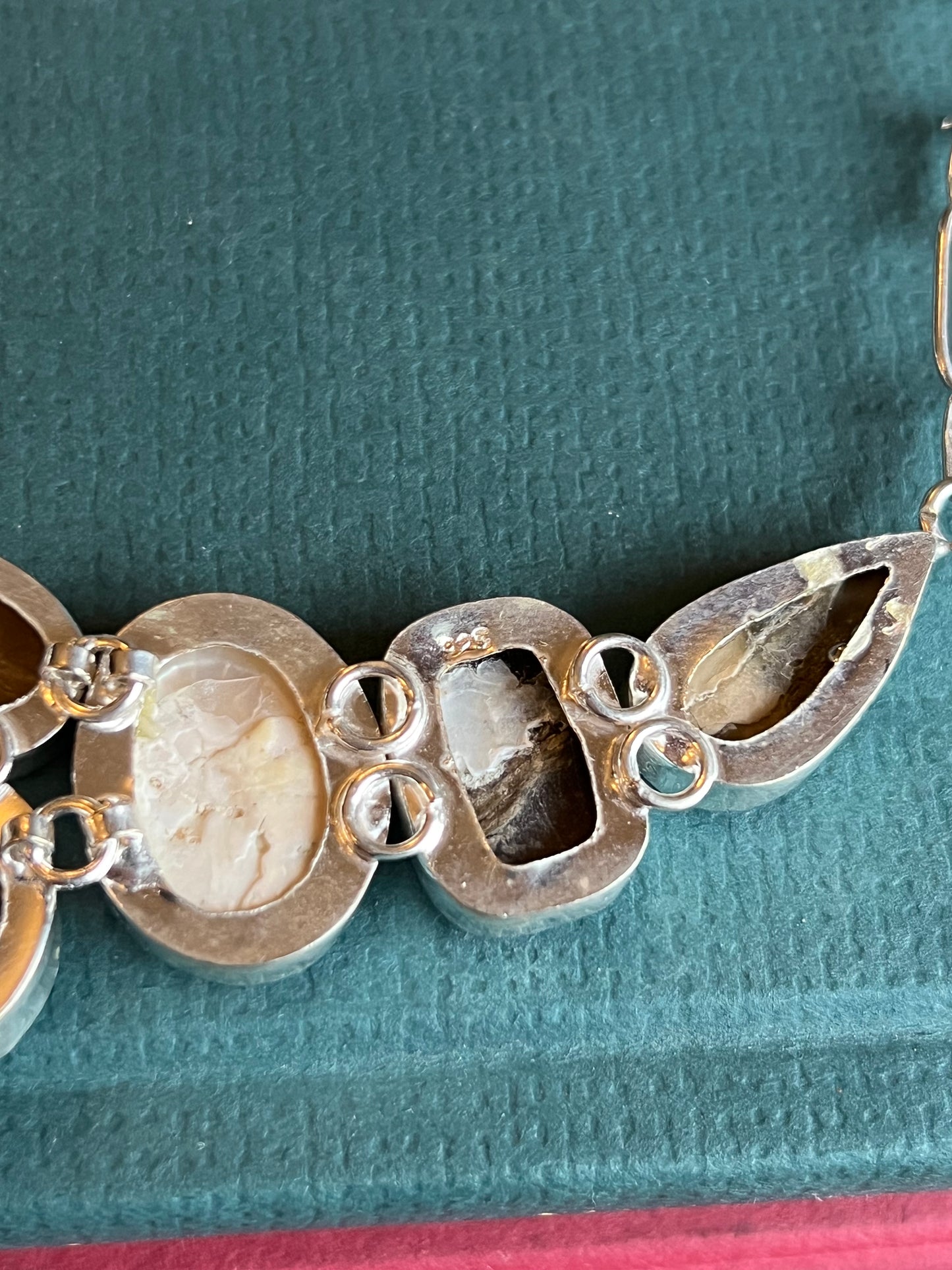 Mother of Pearl Sterling Silver Necklace