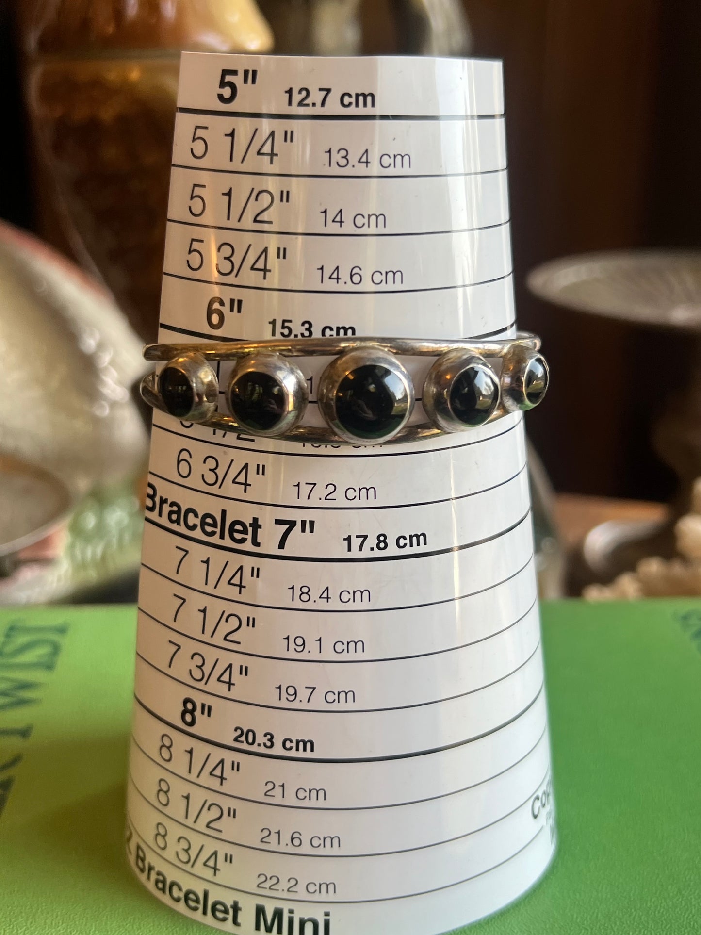 Black Onyx 5-Stone Cuff